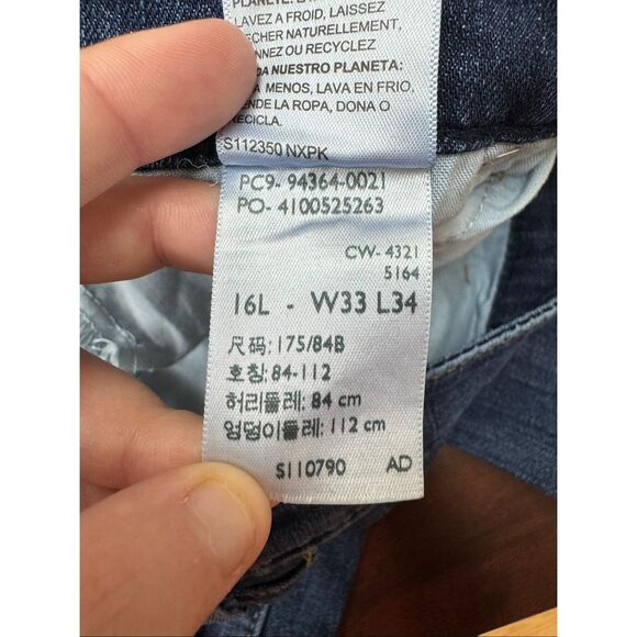 Signature Levi’s Mid Rise Bootcut Jeans Size 16 Long - Picture 7 of 9
